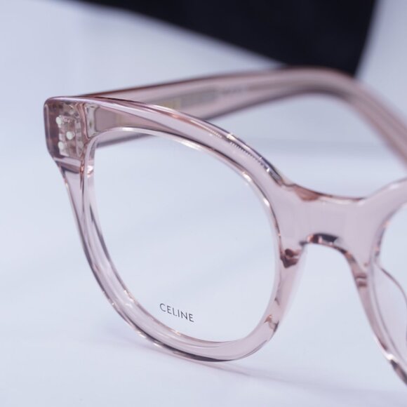 Celine CL50109I 072 Square Eyeglasses  - Shiny Light Pink 51mm - Picture 7 of 8